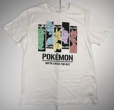 Old Navy Pokemon Gotta Catch Em All Men’s T-shirt White Large • $5