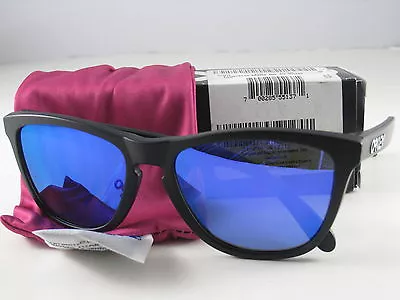 Oakley FROGSKINS Limited Edition Matte Black Violet Iridium Lens 24-298 • $169.10