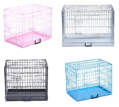 £31.91 • Buy Dog Cage Puppy Crates Small Medium Large Extra Large Pet Carrier Training Cages