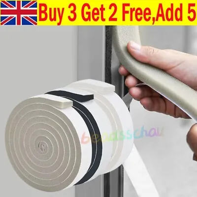 200CM Weather Foam Tape Draught Excluder.Seal·Strip Insulation Window Door Stop • £2.35