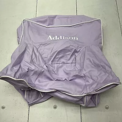 Pottery Barn Kids Purple Embroidered My First Anywhere Chair Cover NEW • $36