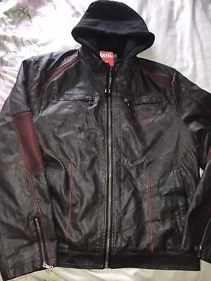 Merchoid Marvel Avengers Team Limited Edition  Jacket Mens Size XXL Dark Brown • £39.99