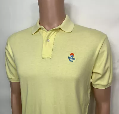 Vintage Wailea Maui Golf Polo Shirt Yellow Mens S Small • $22.59