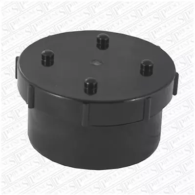 Soil Waste Pipe Rodding Point Access 110mm Cap Black • £9.29