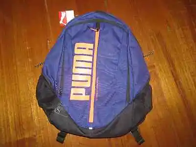 $45 • Buy PUMA Deck Gym School Travel Laptop Sports Bag Backpack Purple/Orange