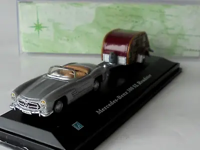 Mercedes Benz 300 SL Roadster & Caravan 1/64? Scale Hongwell Cararama • $23.26