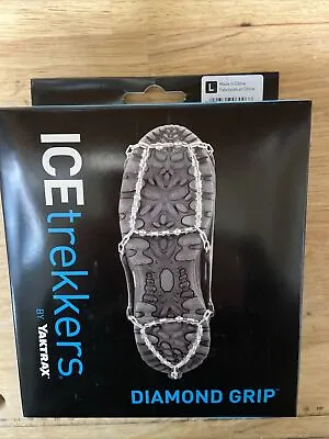 Yaktrax Diamond Grip Size Large Mens 9.5-12/Womens 10.5+ Ice Snow Traction • $24