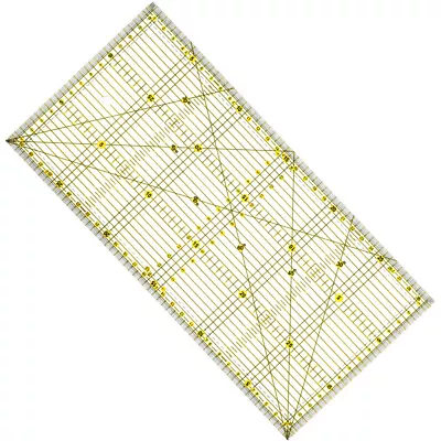  Non-slip Quilter's Ruler Patchwork Quilting Square Slotted Template Cutting Mat • £10.19