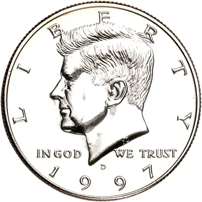 1997 -D Kennedy Half Dollar BU Uncirculated - Clad - 1 Coin From Bank Rolls • $1.99