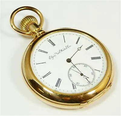 Brass Pocket Watch Nautical Vintage American Elgin Look Collectible Antique 2  • $19.40