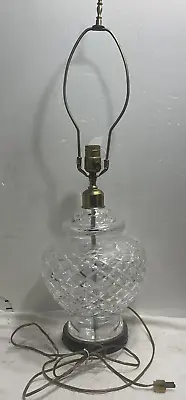 Waterford Crystal Alana Urn Style Ginger Jar Table Lamp • $200