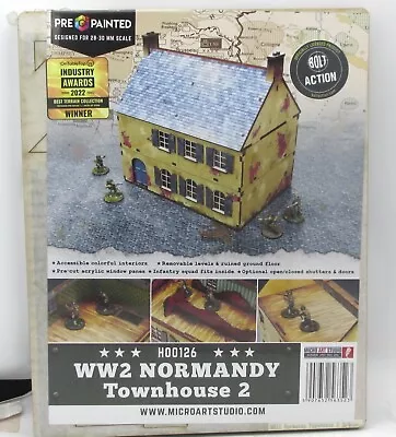 Micro Art Studio H00126 WW2 Normandy Townhouse 2 (Bolt Action) Terrain Kit • $55.99