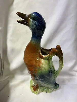 Vintage St. Clement Majolica Duck Pitcher/France/perfect • $75