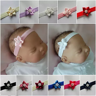 Newborn - Toddler Flower Baby Headband Hair Accessories Lots Of Colours • £1.89