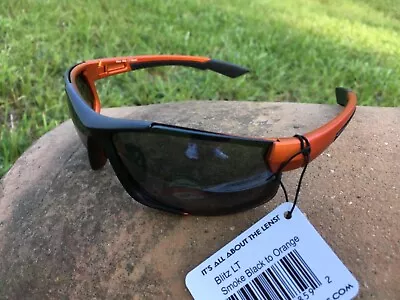 Maxx HD Sunglasses Blitz Black Orange Golf Fishing Smoke Lens LT  • $19.94