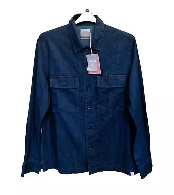 Farah Denim Shirt Size M 46  Chest Button Up Collared Shirt Long Sleeve  • £14.99