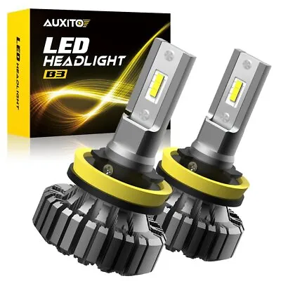 AUXITO H11 H8 H9 LED Headlight Bulb 20000LM Kit High Low Beam 6500K Fanless UK • $22.22