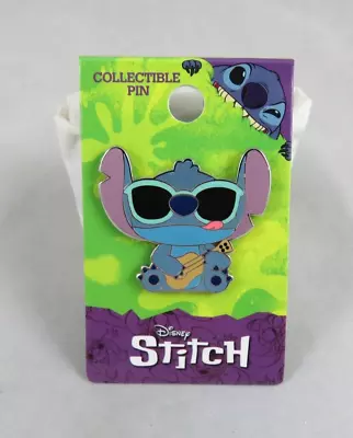 Disney Pin - Stitch - Blue Sunglasses - Guitar - Lilo And Stitch - Monogram • $10