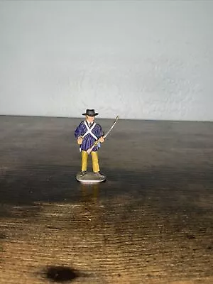 Squadron Rubin Toy Soldier Hand Painted With A Gun Blue Vintage Metal • $9.95