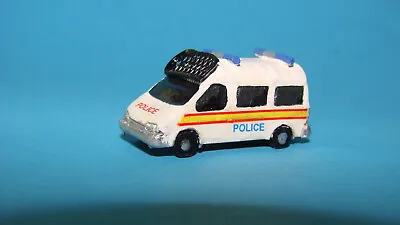 N Gauge HAND-PAINTED Ford Transit Police Anti-riot Van - Circa 1990 -Brand New!! • £13.49