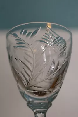 £24.95 • Buy Edinburgh Crystal THISTLE Pattern - Set Of 6 Liqueur Glasses