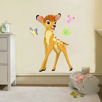 £32.60 • Buy Bambi & Butterflies Disney Decal Removable Wall Sticker Decor Art Mural H120