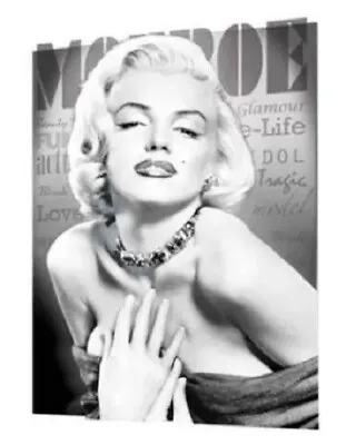 3D Large Lenticular Poster Marilyn Monroe Text Hollywood Icons • $24.95