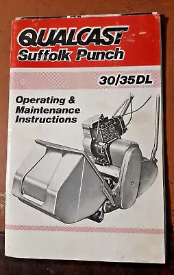 Original Qualcast Suffolk Punch Operating & Maintenance Instructions Mower • £10