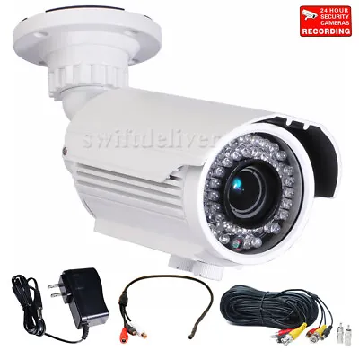 42 IR LEDs Night Vision 700TVL Security Camera W/ Audio Microphone Cable Kit A52 • $109.90