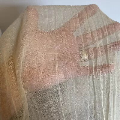 Muslin Cream Cloth 100% Cotton UnbleachedSuperior Quality Extra Fine W35xL160” • £20