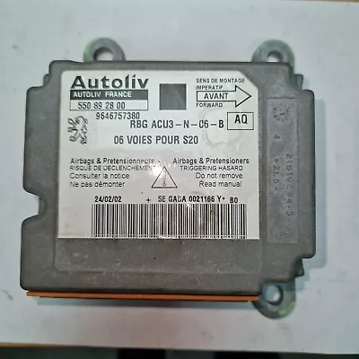 £100 • Buy GENUINE Peugeot 106 Airbag ECU Module GTi Quiksilver Saxo 9646757380 550892800