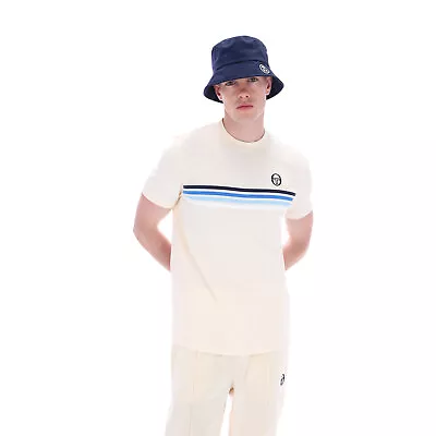 Sergio Tacchini Mens Retro New Melfi Short Sleeve Crew Neck T-Shirt • $31.07