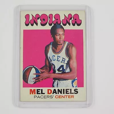 1971-72 Topps #195 Mel Daniels Indiana Pacers NBA Basketball Rookie Card W Case • $14.99