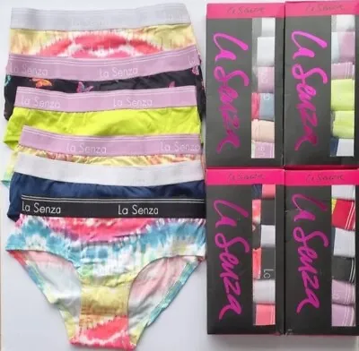 La Senza 6pk Ladies Bikini Briefs Boxed Gift Set VARIETY PACK NEW XS S M L XL • £9.99