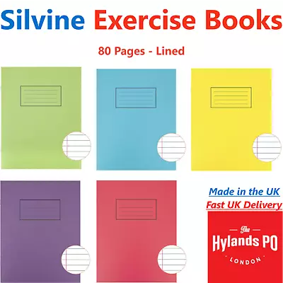 Silvine A5 Exercise Book 229mm X 178mm (9  X 7 ) 80 Pages For School Home Office • £2.75