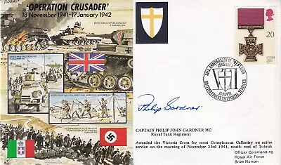 41/7c Operation Crusader Flown Signed.by Capt.P.J.Gardner  VC Winner • £14.95