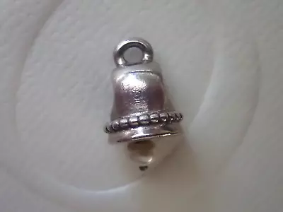 $14 • Buy Authentic PANDORA S/Silver PEARL BELL Dangle Charm. #790517