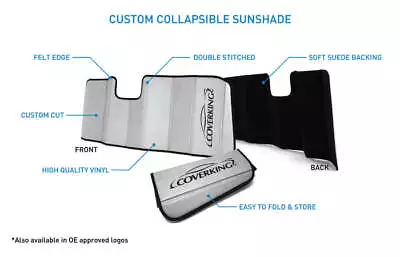 Coverking Suede Custom Fit Folding Sunshield For 2013-2016 Scion FR-S • $99.99