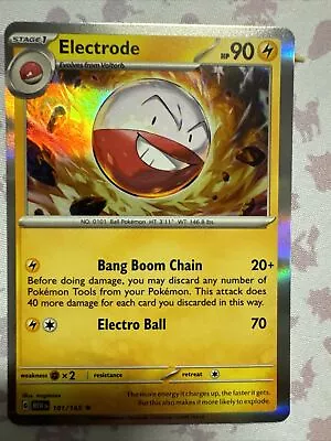 Pokemon - 151 - Electrode - 101/165 - Holo • $8