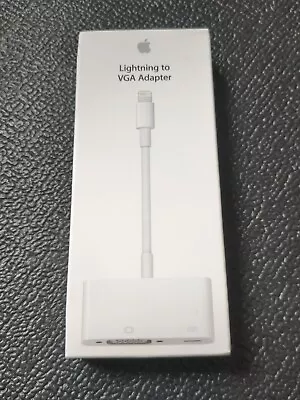 Genuine Apple Lightning Cable To VGA Adapter Converter A1439 IPad • £15