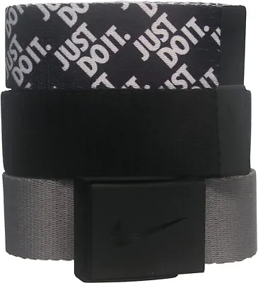Nike Men's 3 Pack Golf JDI Web Belts - One Size - Pick Color • $21.99