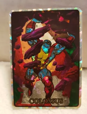 Colossus 1992 Marvel Masterpieces Vending Machine Chase Prism Sticker Card • $9.50