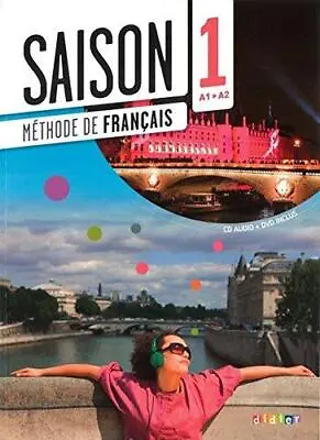 Saison: Livre De L'eleve (A1-A2) + CD + DVD • £9.08