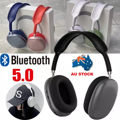 P9 Wireless BT Headphones Headset Over Ear With Microphone Noise Cancelling • $22.95