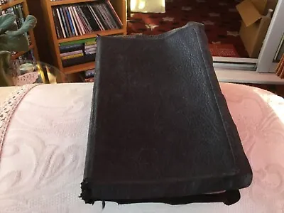 Vintage Leather Bound Bible Samual Bagster 1950s • £10