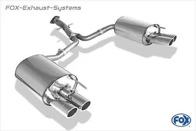 Duplex Sports Exhaust Lexus Is 250 2x88x74mm Oval Rolled Edge Bevelled • $1291.82