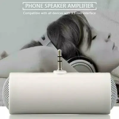 Mini Portable 3.5mm Stereo Speaker Music Sound Amplifier 2024 For Phone • £3.35