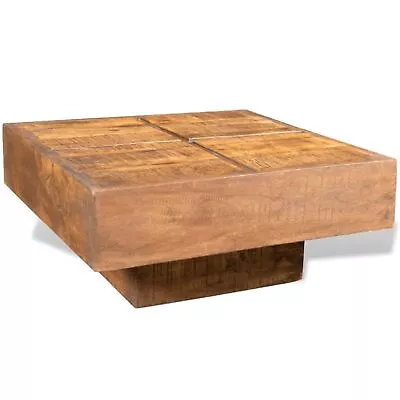 VidaXL Coffee Table Brown Square Solid Mango Wood • $246.58