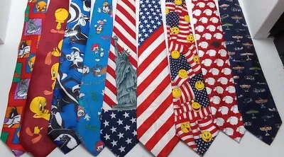 Vintage Novelty Ties Looney Tunes - Americana - Your Choice • $19.99