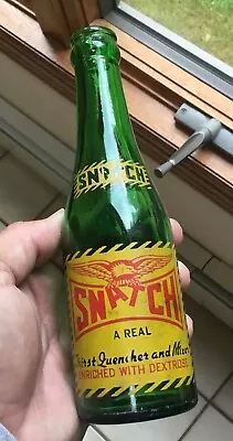$10.95 • Buy Old SNATCH ACL Soda Bottle New Kensington PA Eagle 7 Oz Advertising